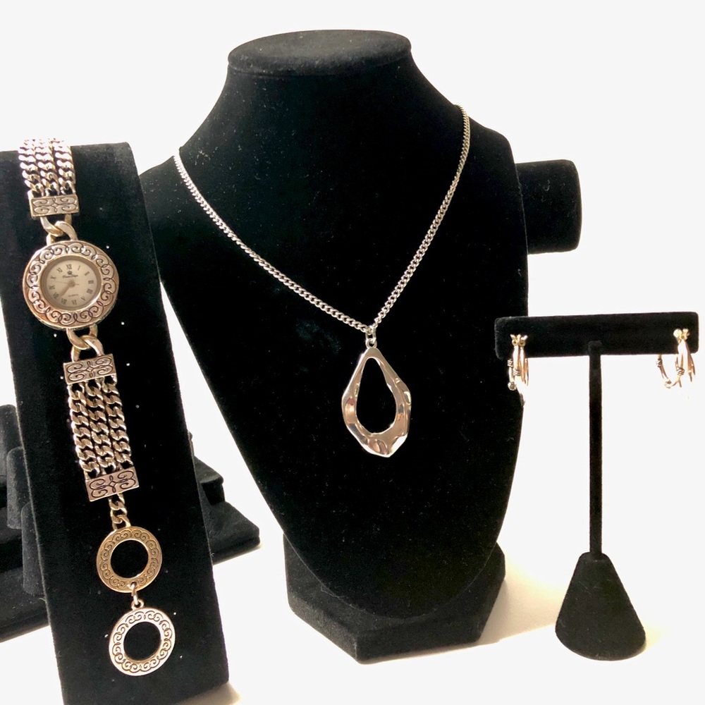 Premier Designs Watch, earrings, necklace